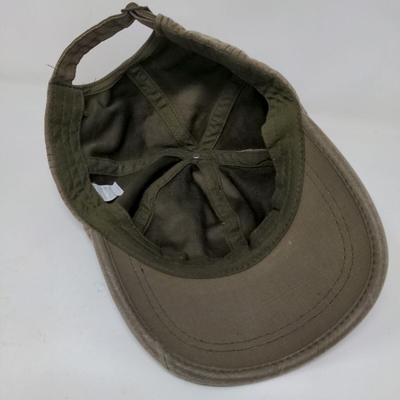 Unbranded Men's Slideback Hat Tan Adjustable Tag Logo Classic Cotton Blend - Picture 7 of 8